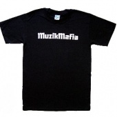 Muzik Mafia Black White Logo Tee