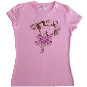 Crossin Dixon Girls Pink Tee