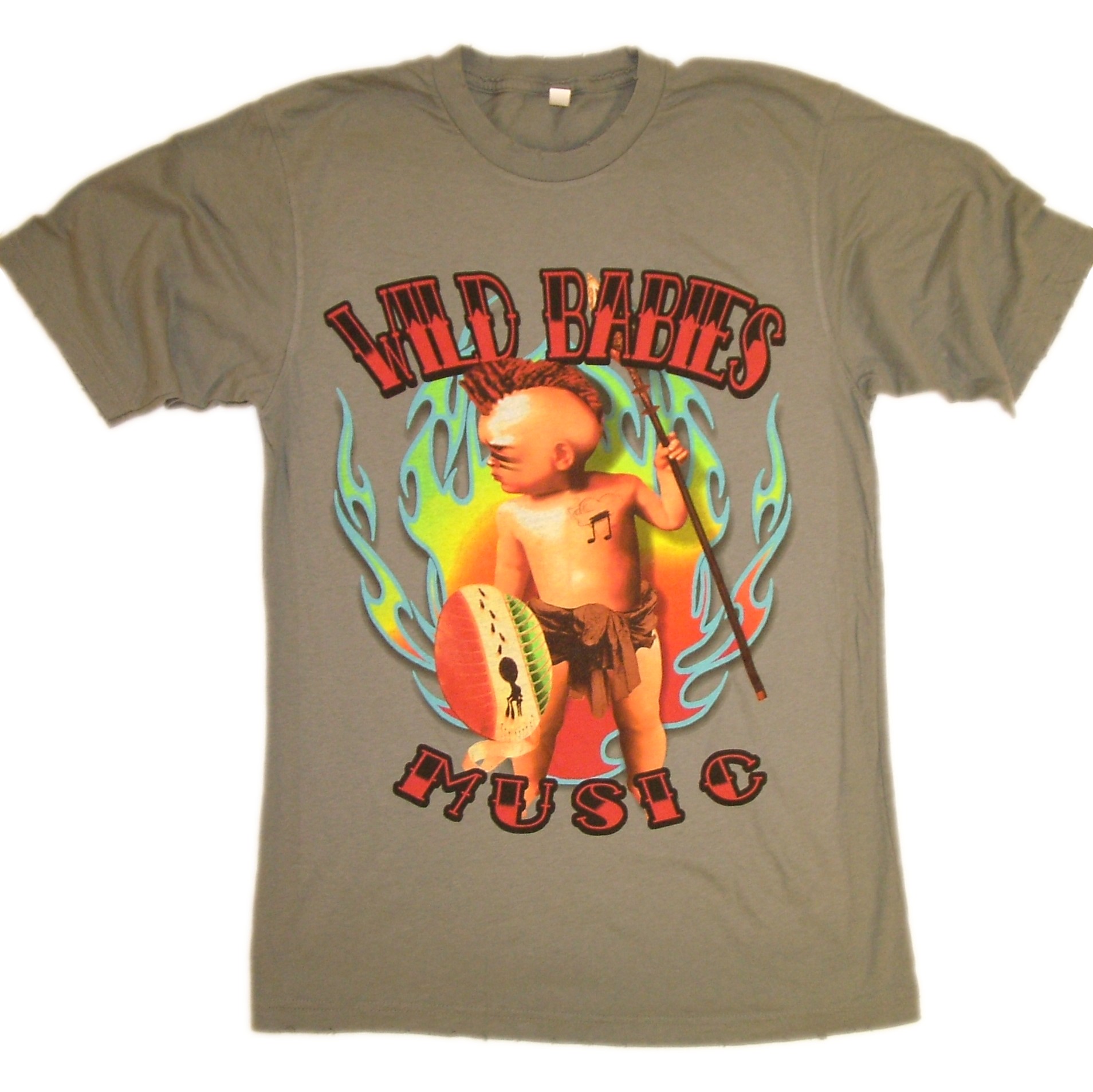 Wild Babies Vintage Charcoal Gray Tee