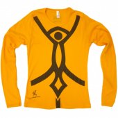 India.Arie Long Sleeve Orange Tee