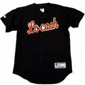 LoCash Authentic MLB Black Baseball Jersey