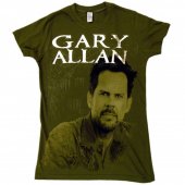 Gary Allan Military Green Girls Tee