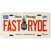 Fast Ryde License Plate