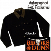 Brooks and Dunn <b>Autographed</b> Black Denim Jacket