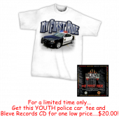 Bleve Entertainment YOUTH Police Car Tee Package!