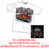 Bleve Entertainment YOUTH Fire Truck Tee Package!