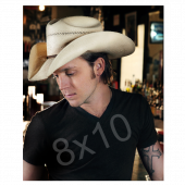 Justin Moore 8x10- Black Shirt