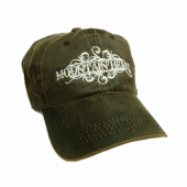Mountain Heart Faux Leather Brown Ballcap