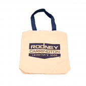 Rodney Carrington Natural/Navy Canvas Tote