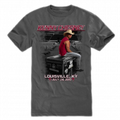 Kenny Chesney Louisville, KY <b>Adult and Youth</b> Charcoal tee